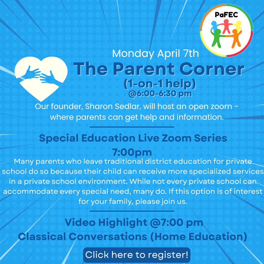 Parent Corner (1 on 1 Help)